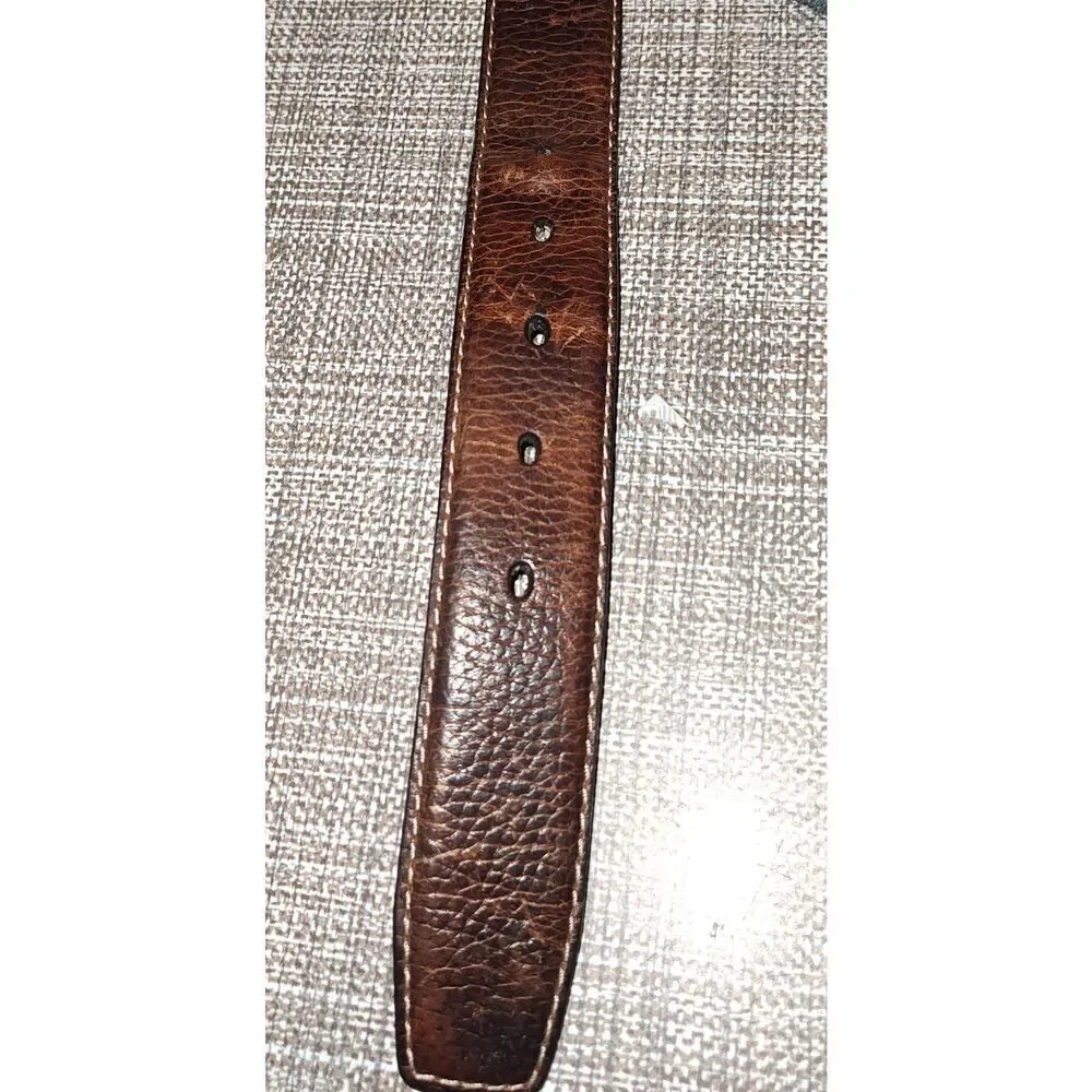 Columbia Brown genuine leather belt 12CO0289 Size 42 great quality